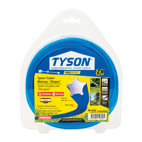 TYSON TIRPAN MİSİNASI ALTIGEN 4,0 MM X 32 MT. 